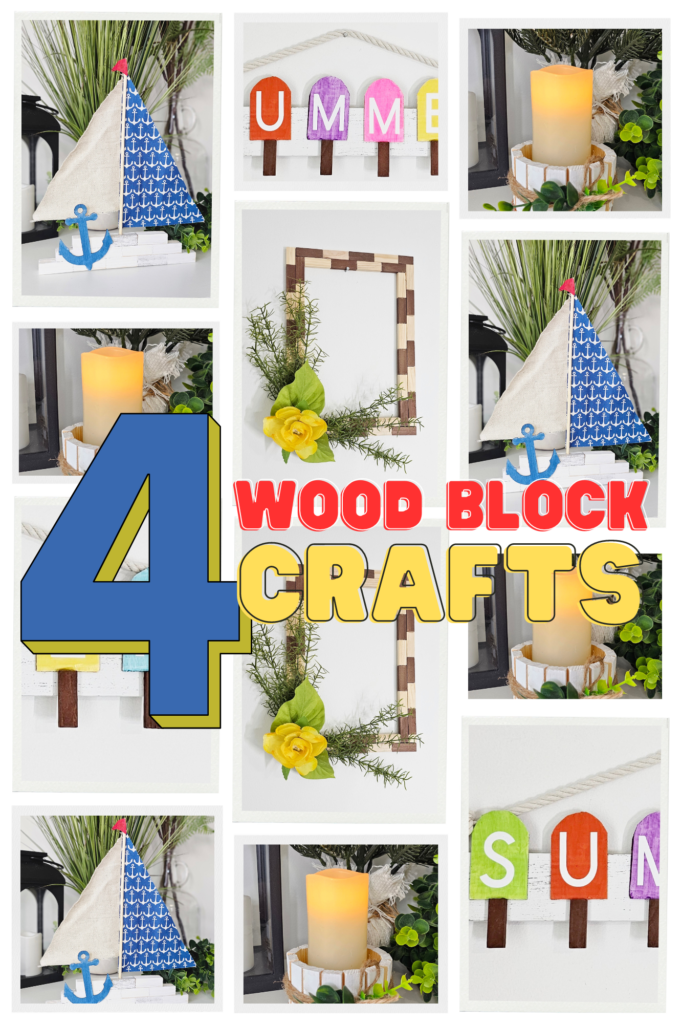 wood block summer crafts