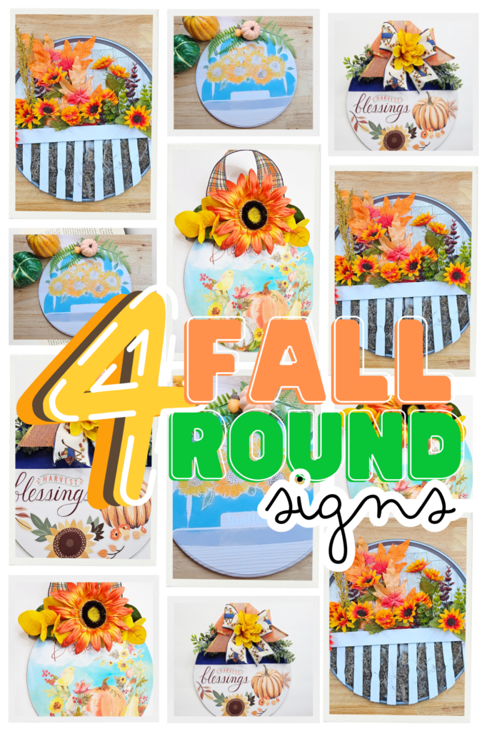 fall round signs