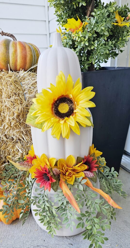 stacked pumpkins