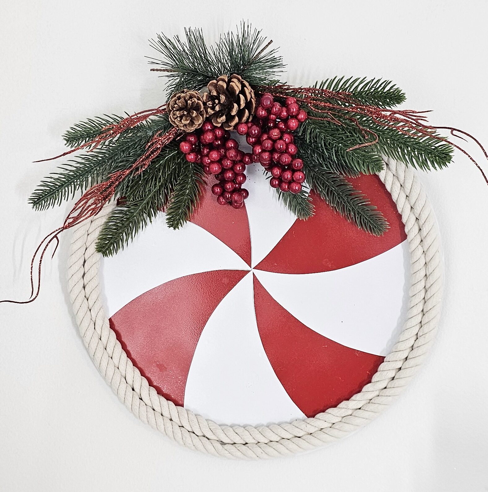 red and white Christmas crafts