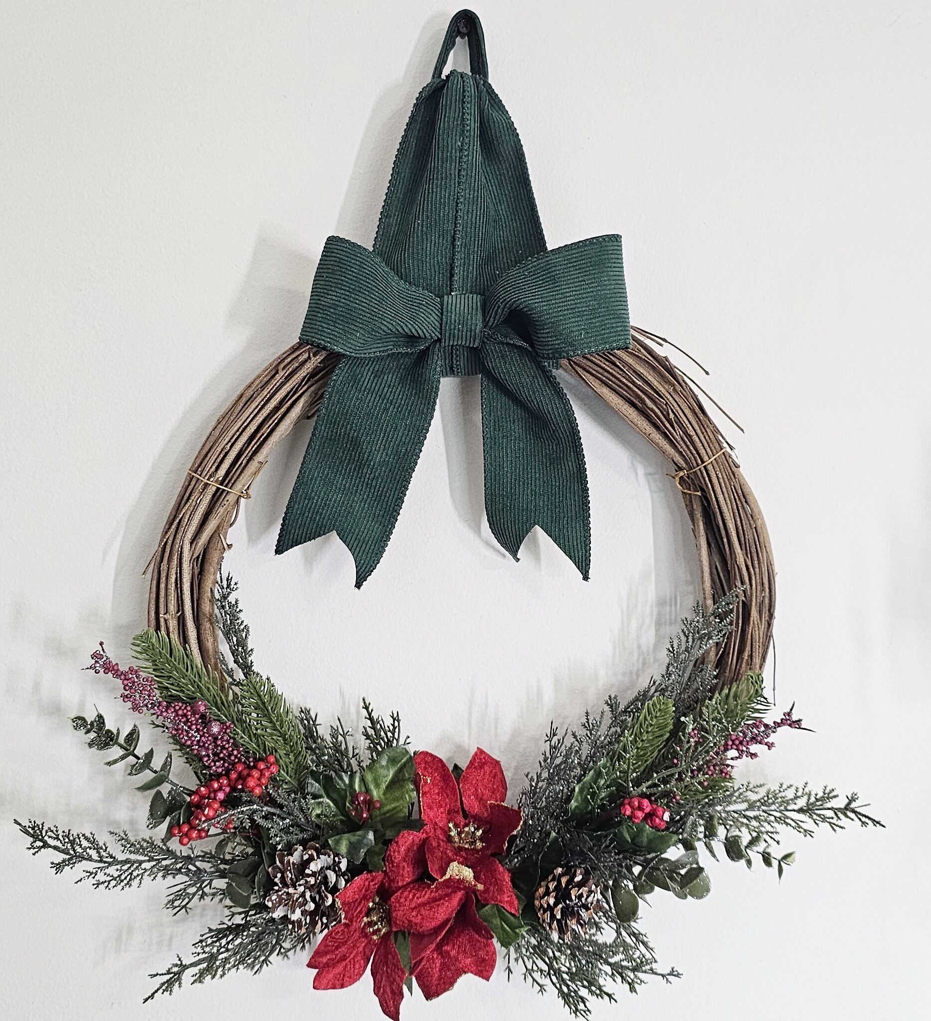 thrift store wreath makeover