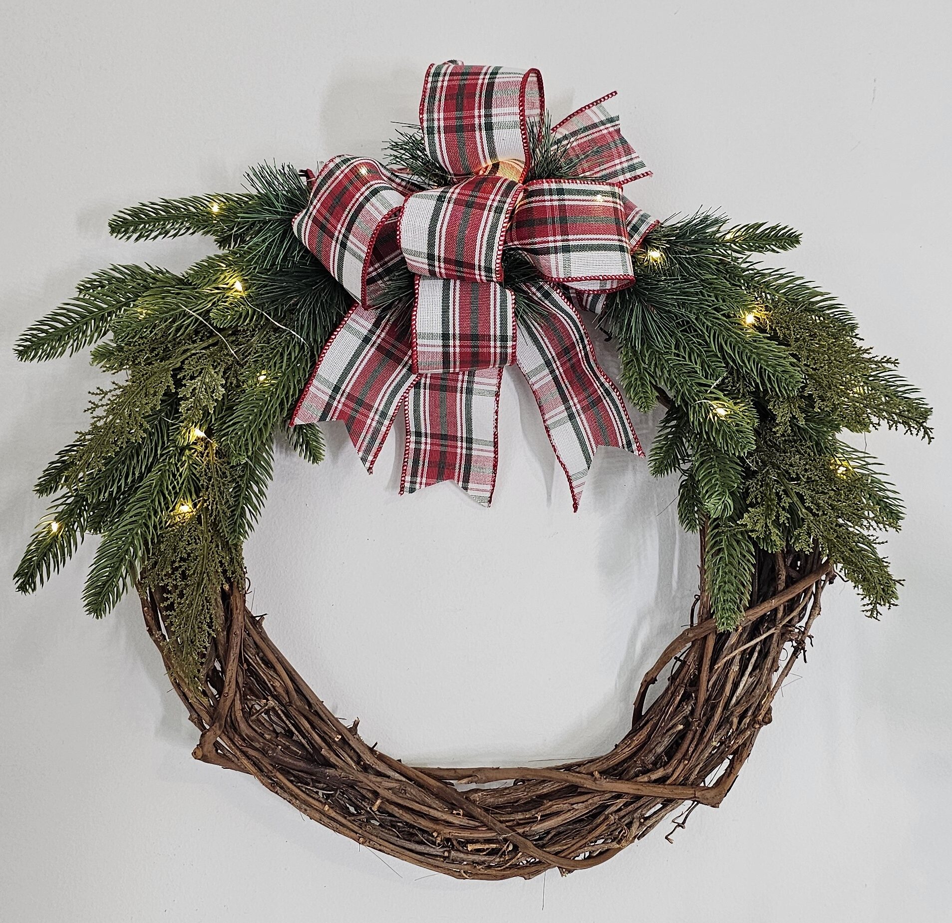 thrifted wreath makeover