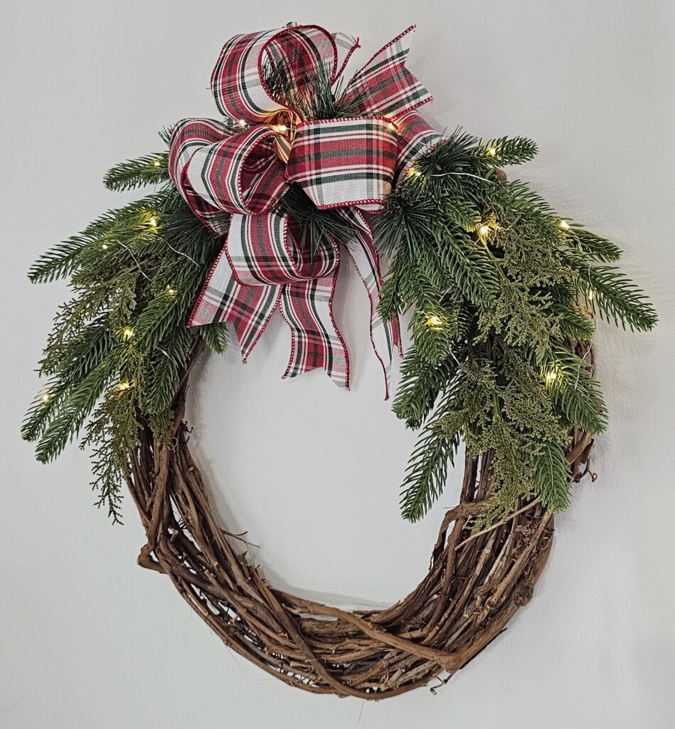 thrifted wreath makeover