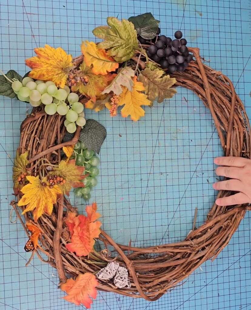 thrifted wreath makeover