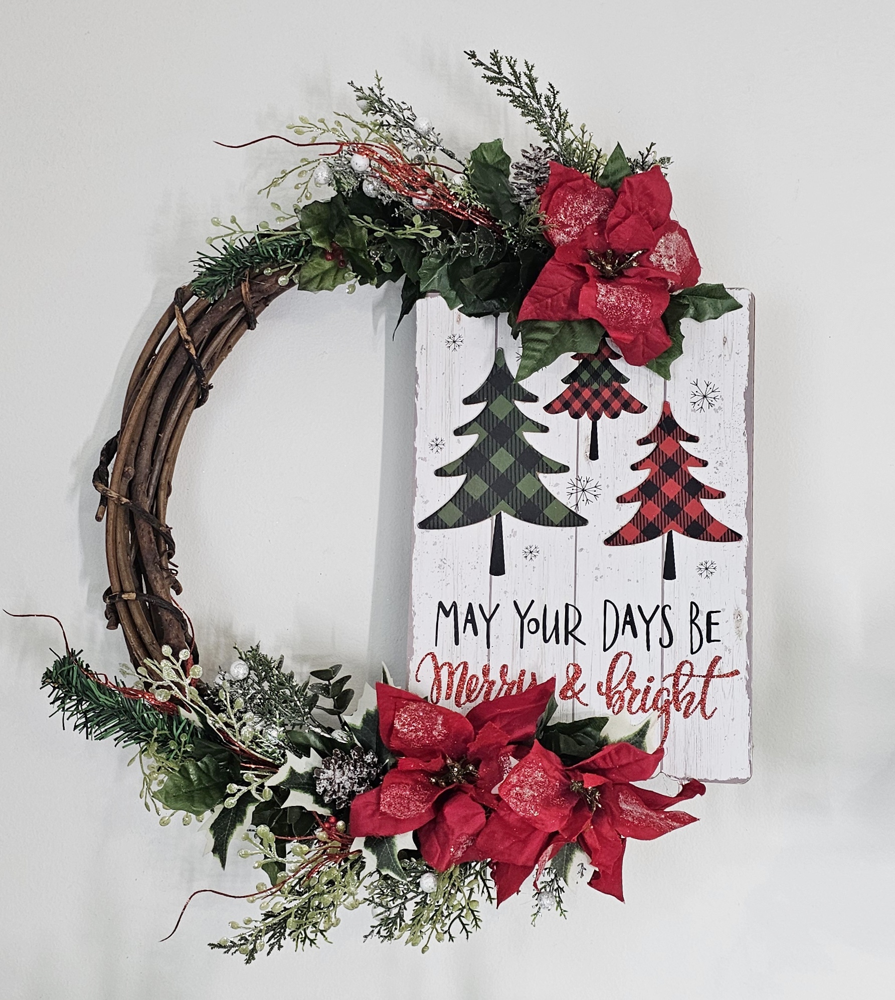 thrifted Christmas Wreath